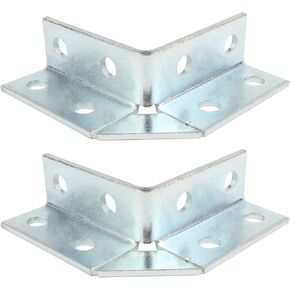 2 قطعة زاوية قائمة، موصل ممدود لهياكل قناة تبختر 1-5/8 بوصة، قبول مسمار 1/2 بوصة، سمك 5 مم، دعامات دعامة الكوع 90 درجة in Kuwait