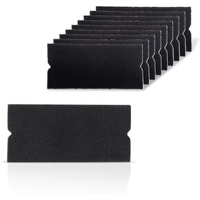 EHDIS Vinyl Squeegee Buffer Self-Adhesive Squeegee Fabric Felt Edge for 4 inch Squeegee Tool Scratch Free Soft Wet Dry Felt for Car Wrapping Scraper Felt Squeegee Tool 10PCS/Pack