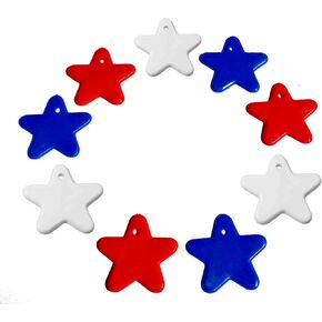 8-10 Gram Red/White/Blue Stars Weights 100 Pack