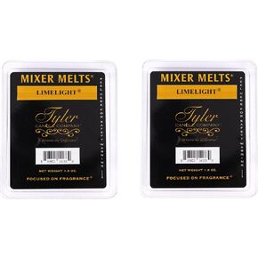 Tyler Candle Company Limelight 1.9 Ounce Scented Mixer Wax Melt Cubes for Tart Burner, Pack of 2