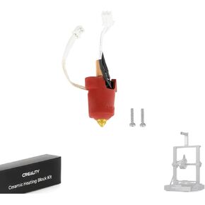 Creality Ender-3 V3 KE Ceramic Heating Block Kit, 300°C High Temperature Resistance, Easy to Install, High Thermal Conductivity & High Flow Printing, 3D Printer Accessories for Ender-3 V3 KE