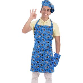Northwest NFL 3 Piece Team Color and Logo Chef Set: Apron, Oven Mitt and Chef Hat