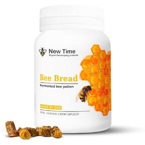 Generic Bread Bee Perga Fermented Bee Pollen 100% Natural and Organic Multivitamin Made by Bee Sour Sweet Flavor, Reminiscent of Honey