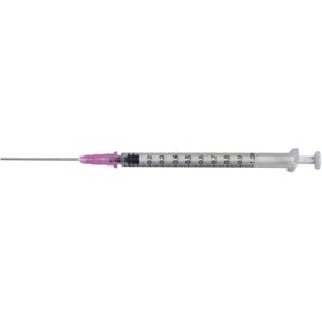 Duda Energy SyringeBox003 Industrial Syringes with 15G x 1-1/2" Blunt Tip Fill Needle and Plastic Cover, 3 mL (Pack of 100)