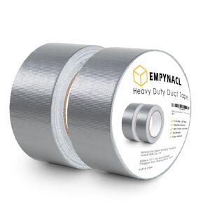 5 Pack Duct Tape Heavy Duty Waterproof, 2 Inches x 30 Yards Silver Tape - Strong, Flexible, No Residue, All-Weather, Tear by Hand and Multi-Use, Gray Tape Bulk for Indoor & Outdoor Repairs
