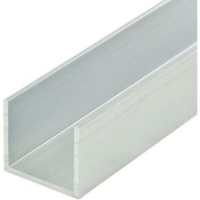 Outwater Mill Finish 3/4'' Inside Dimension Aluminum U-Channel 48'' Length (Pack of 3) Alu947-M C-Channel