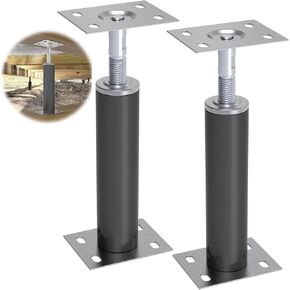 2 Pack House Jacks for Leveling Adjustable Floor Jack Post Floor Jack for House Telescoping Jack for Temporary Support, Adjustable Range 12 inch - 16 inch