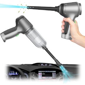 Car Vacuum Cleaner High Power,19000PA Handheld Vacuum Cordless, Small Vacuum Cleaner Portable, 4-in-1 Versatile Rechargeable Handheld Vacuum for Car, Home, Pet Hair Cleaning