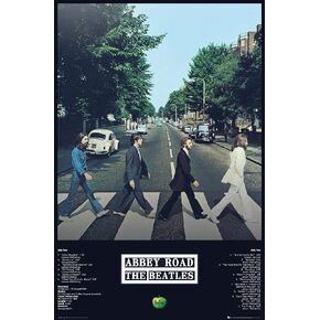 Trends International 24X36 The Beatles - Abbey Album Wall Poster, 24" x 36", Premium Unframed Version