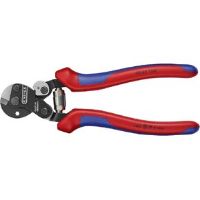 KNIPEX Tools - Wire Rope Cutters, Multi-Component (9562190), 7 1/4-Inch, Comfort Grip