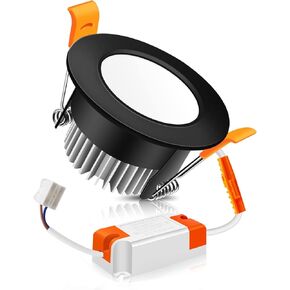 2 Inch LED Recessed Lighting Dimmable Downlight, 3W(35W Halogen Equivalent), 3000K Warm White, CRI80, LED Ceiling Light with LED Driver (8 Pack)