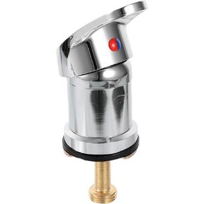 Veemoon Water Valve Accessories Mixer Water Tap Drinking Water Dispenser Sink Faucet Replacement Part Sink Accessories Sink Hose Shampoo Bed Faucet Double Handle Copper Plated Iron Lever