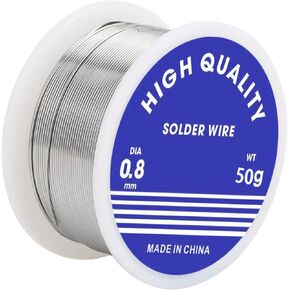 Solder Wire,Diameter Rosin Core Solder Wick for Electronic Electrical Soldering Components Repair(0.8mm,Net 50g)