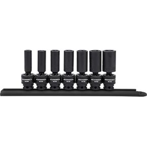 GEARWRENCH 7 Pc. 3/8" Drive 6 Pt. Deep Universal Impact SAE Socket Set - 84923N
