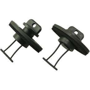 2PCS Kayak Canoe Boat Drain Hole Plugs with Screws Threaded Universal Drain Plugs for Stopping Water Infiltration Kayak Boat Drain Hole Plugs Replacement Nylon Black