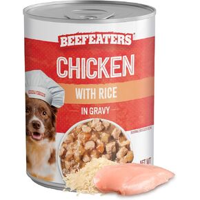 Beefeaters Wet Dog Food, Chicken with Rice Pate, 13.2oz, Case of 12