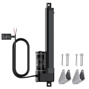 JiGiU 12V Actuator 8 Inch Heavy Duty 660lbs/3000N Linear Actuator, 0.2"/s Linear Motion Actuators with Mounting Brackets & IP65 Protection for Car RV Electric Door Industrial Machinery Vessels Window