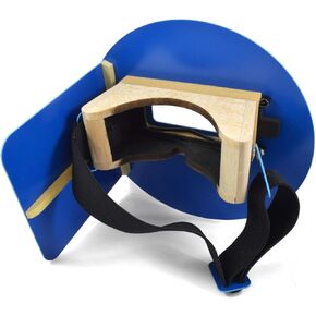 Wendy's Pancake Welding Hood Helmet w/Strap - Right Handed - Blue