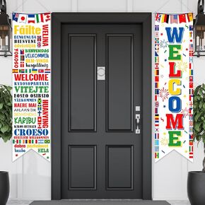 Tatuo World Flags International Flags Decorations Soccer World Bunting Porch Sign Banner Country Flag Soccer Party Supplies Sports Events Bar Sports Clubs Birthday Party School Classroom Decoration
