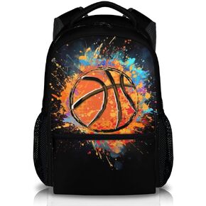 School Backpack for Kids - Football Boys Backpack for Teens Elementary - 17" Cool Sport Daypack for Football Lovers - Black Large Capacity Bookbag, Back to School Gifts