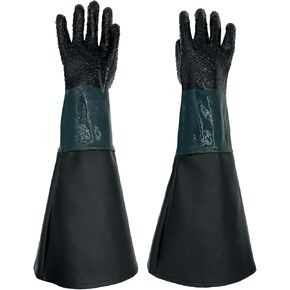 Rubber Sandblaster Gloves for Abrasive Blasting be Used on Sandblast Cabinet Sand Blasting Gloves With Particle