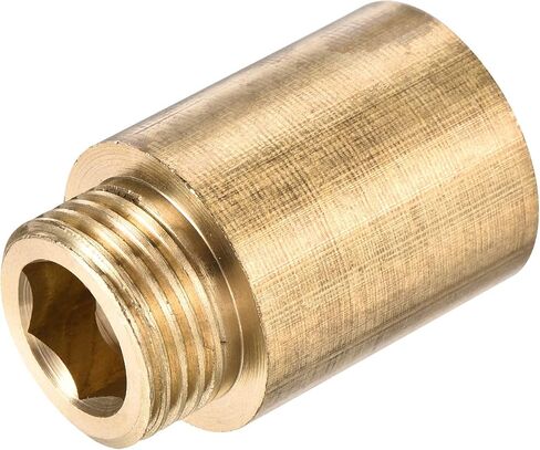 MECCANIXITY Brass Extension Pipe Fitting 10mm G1/2 Female to G1/2 Male Thread Reducer Coupling Adapter Connector in Saudi Arabia