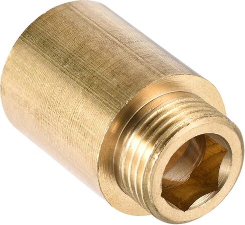 MECCANIXITY Brass Extension Pipe Fitting 10mm G1/2 Female to G1/2 Male Thread Reducer Coupling Adapter Connector in Saudi Arabia