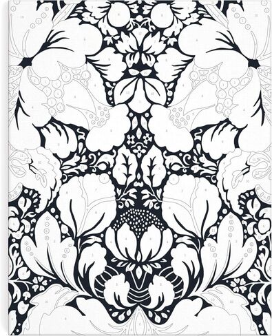Galison Liberty Glastonbury – DIY Paint by Number Kit with Stunning Floral Foliage Design for Beginners and Experts Includes Easel Paint and Brushes in Saudi Arabia