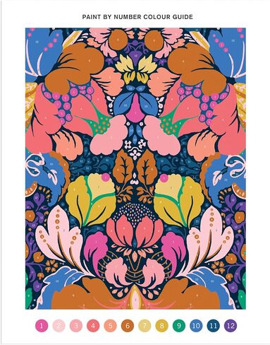 Galison Liberty Glastonbury – DIY Paint by Number Kit with Stunning Floral Foliage Design for Beginners and Experts Includes Easel Paint and Brushes in Saudi Arabia