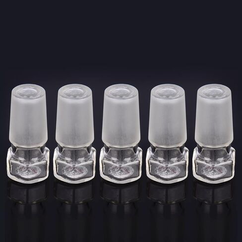 stonylab Glass Hex Head Hollow Glass Stopper, Hexagonal Head Glass Hollow Stopper for 19/22 Outer Joint Glass with Closed Bottom (5 Packs) in Saudi Arabia
