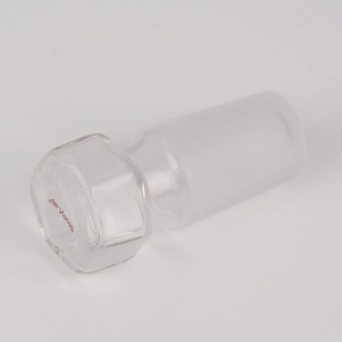 stonylab Glass Hex Head Hollow Glass Stopper, Hexagonal Head Glass Hollow Stopper for 19/22 Outer Joint Glass with Closed Bottom (5 Packs) in Saudi Arabia