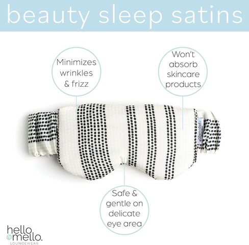 Hello Mello Beauty Sleep Satin Sleep Mask for Sleeping Satin Blindfold Elastic Strap - Sleep Easy Tiger in Saudi Arabia
