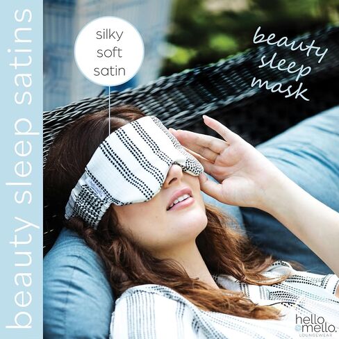 Hello Mello Beauty Sleep Satin Sleep Mask for Sleeping Satin Blindfold Elastic Strap - Sleep Easy Tiger in Saudi Arabia