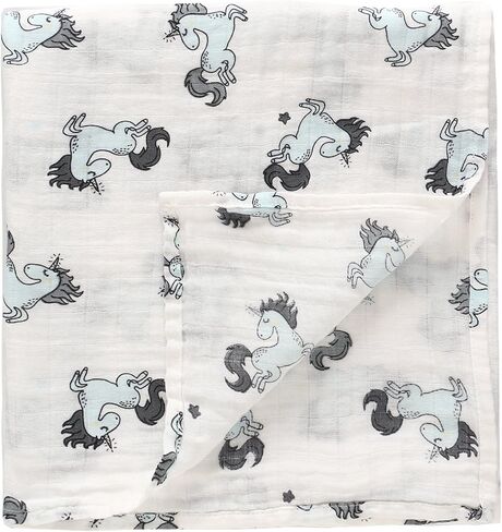 بطانية قماط للأطفال من الموسلين، مقاس 47 بوصة × 47 بوصة، 100% قطن ناعم للجنسين للأولاد والبنات، مطبوعة بالزهور، غطاء لعربة الأطفال من القماش للتجشؤ (Dreamcatcher) in Kuwait