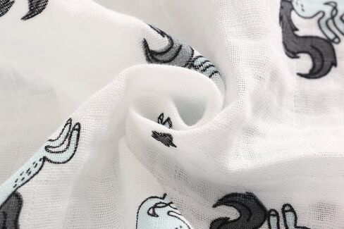 بطانية قماط للأطفال من الموسلين، مقاس 47 بوصة × 47 بوصة، 100% قطن ناعم للجنسين للأولاد والبنات، مطبوعة بالزهور، غطاء لعربة الأطفال من القماش للتجشؤ (Dreamcatcher) in Kuwait