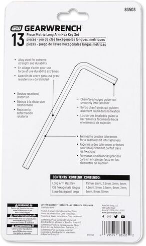 GEARWRENCH 31 Piece Magnetic Long Ball End SAE/Metric/Torx® Hex Key Set - 83527, Large in Saudi Arabia