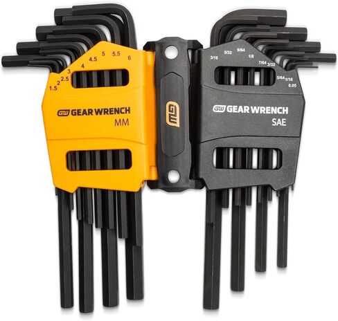 GEARWRENCH 31 Piece Magnetic Long Ball End SAE/Metric/Torx® Hex Key Set - 83527, Large in Saudi Arabia