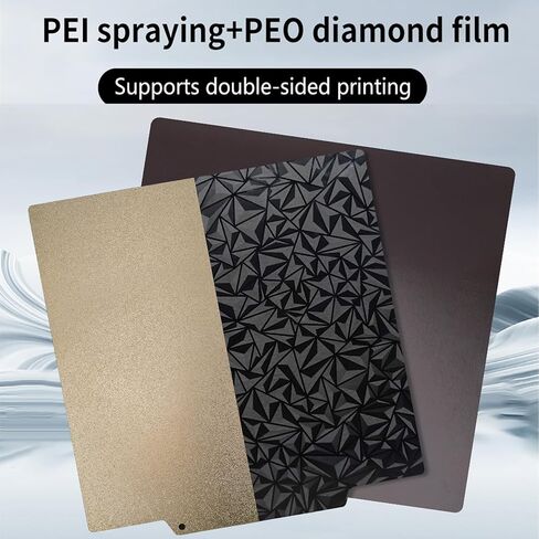 PEI + PEO لوحة بناء مزدوجة الجانب لـ CR-10، وKobra Plus، وطابعة ثلاثية الأبعاد مزخرفة PEI + لوحة فولاذية زنبركية ناعمة PEO وقاعدة مغناطيسية لـ CR-10S، والمدفعية SW-X1/X2، وAnet A8 Plus 310x310 مم in Kuwait