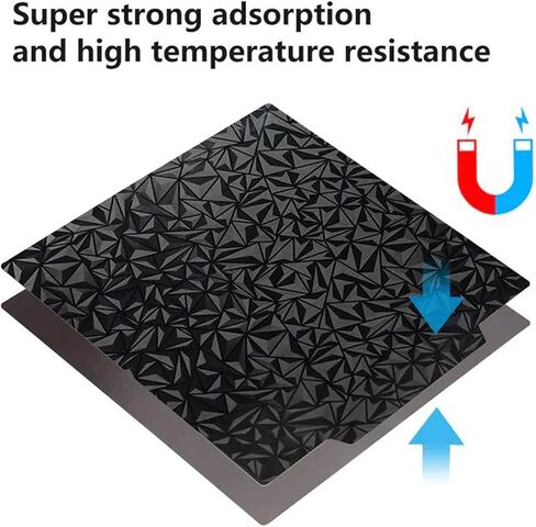 PEI + PEO لوحة بناء مزدوجة الجانب لـ CR-10، وKobra Plus، وطابعة ثلاثية الأبعاد مزخرفة PEI + لوحة فولاذية زنبركية ناعمة PEO وقاعدة مغناطيسية لـ CR-10S، والمدفعية SW-X1/X2، وAnet A8 Plus 310x310 مم in Kuwait