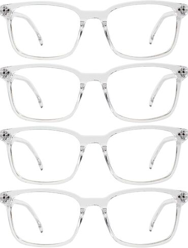 4 Packs Reading Glasses for Women Large Readers with Spring Hinges 1.0 1.25 1.5 1.75 2.0 to 4.0 in Saudi Arabia