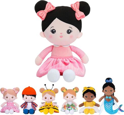 OUOZZZ Soft Baby Doll 12.6" Yellow Bee Dress Snuggle Buddy Doll in Saudi Arabia