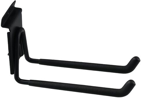 2Pcs Heavy Duty Garage, Storage Slatwall Double Hooks, U Hanger Organizer, 7?? Wall Mounted Metal Holder Tool for Ladders, Garden Hose, Black in Saudi Arabia