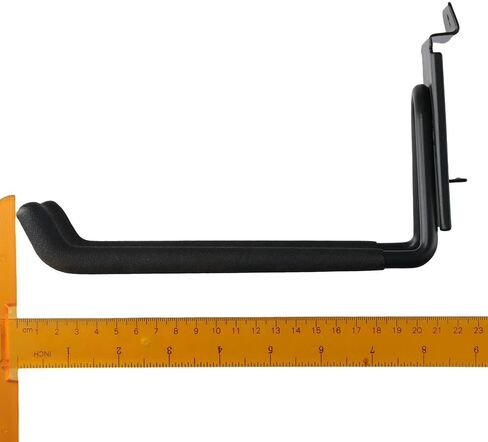 2Pcs Heavy Duty Garage, Storage Slatwall Double Hooks, U Hanger Organizer, 7?? Wall Mounted Metal Holder Tool for Ladders, Garden Hose, Black in Saudi Arabia