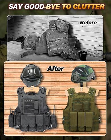 حامل معدات تكتيكية يثبت على الحائط مع خطاف، حامل خوذة، حامل جاكيت، حامل لوحة حامل، منظم عرض لدراجات الشرطة والدراجات النارية وبدلة كرة القدم in Kuwait