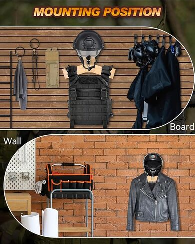 حامل معدات تكتيكية يثبت على الحائط مع خطاف، حامل خوذة، حامل جاكيت، حامل لوحة حامل، منظم عرض لدراجات الشرطة والدراجات النارية وبدلة كرة القدم in Kuwait
