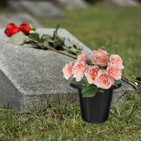 Toddmomy 10pcs Cemetery Grave Vase Inserts, 16 Holes Plastic Cemetery Flowers Holder Bracket for Grave Vase Reusable Cemetery Decor Tombstone Markers Memorials Sympathy in Saudi Arabia
