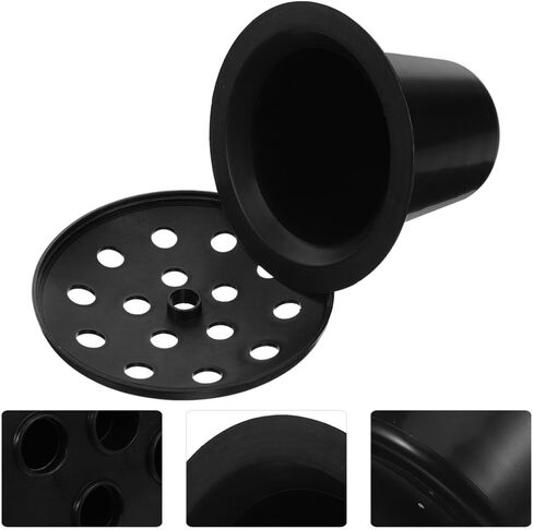 Toddmomy 10pcs Cemetery Grave Vase Inserts, 16 Holes Plastic Cemetery Flowers Holder Bracket for Grave Vase Reusable Cemetery Decor Tombstone Markers Memorials Sympathy in Saudi Arabia