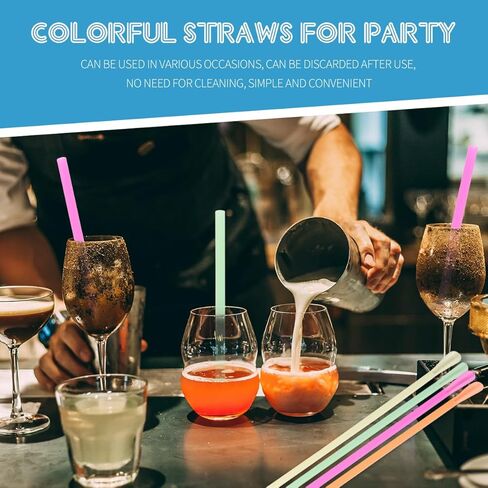 2000Pcs Snow Cone Spoon Straws,Disposable Plastic Straws,Flexible Drinking Spoon Straws(Mixed Bright Colors) in Kuwait