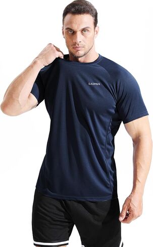 CADMUS Men's 3 Pack Workout Shirts Dry Fit Mesh Athletic T-Shirts in Saudi Arabia