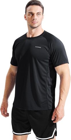 CADMUS Men's 3 Pack Workout Shirts Dry Fit Mesh Athletic T-Shirts in Saudi Arabia